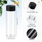 24 Pcs Clear Plastic Bottles Empty Sensory Bottles with Caps (Black Lid)